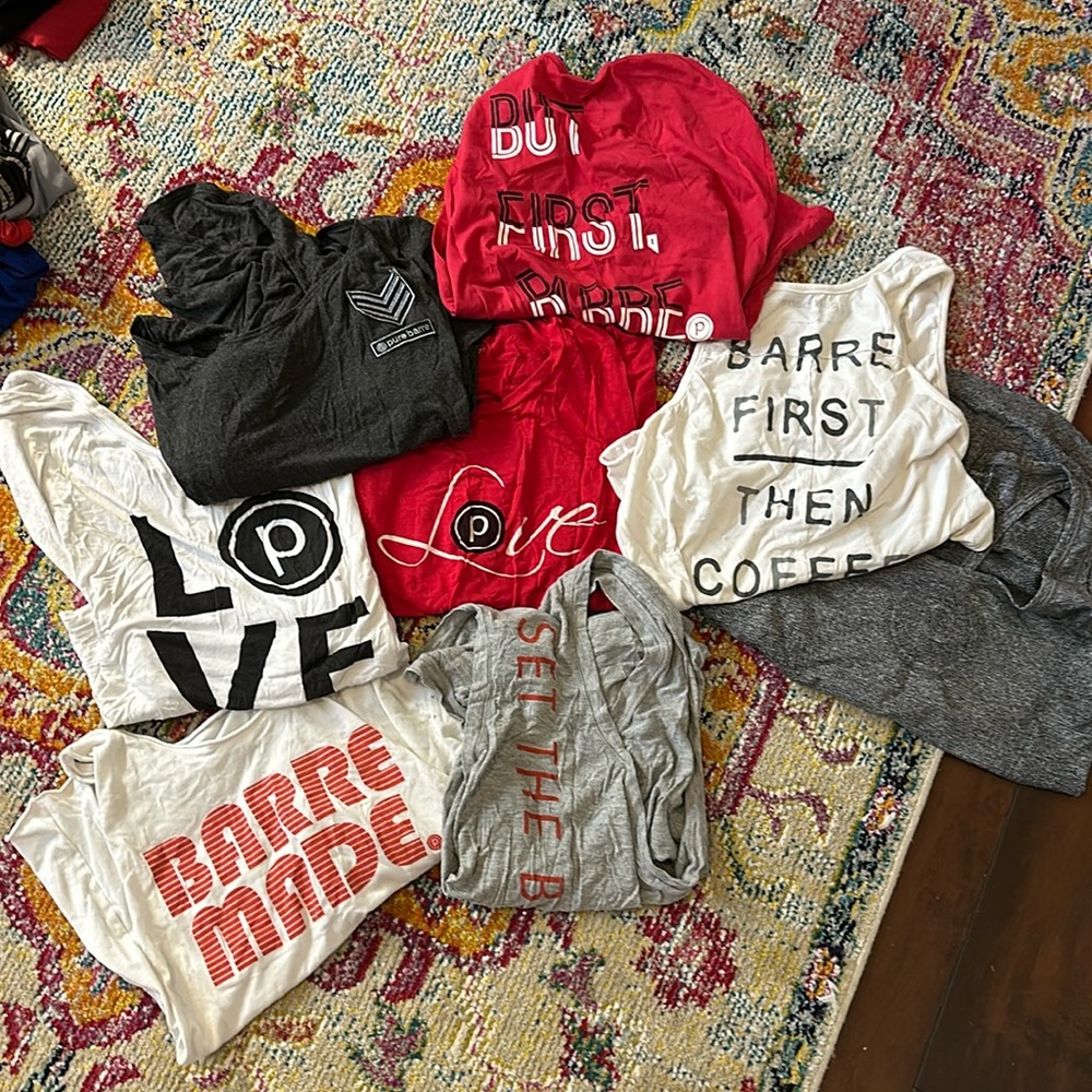 Pure Barre tops (lot of 8!!!)
